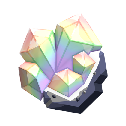 Prismatic Crystal Gemstone
