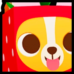 Shiny Rainbow Huge Strawberry Corgi